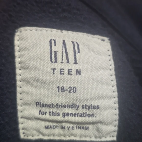 GAP TEEN Dark Blue Logo Hoodie - Picture 8 of 12
